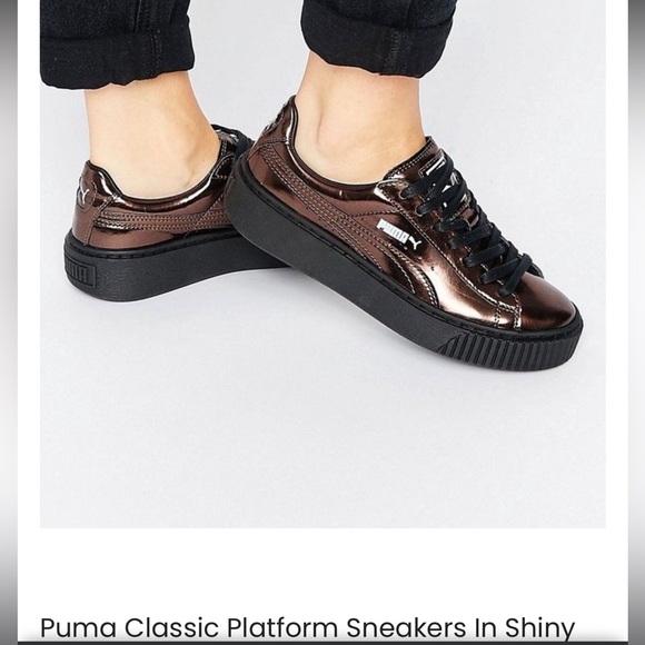 Puma Basket Platform metallic sneakers - Picture 1 of 5